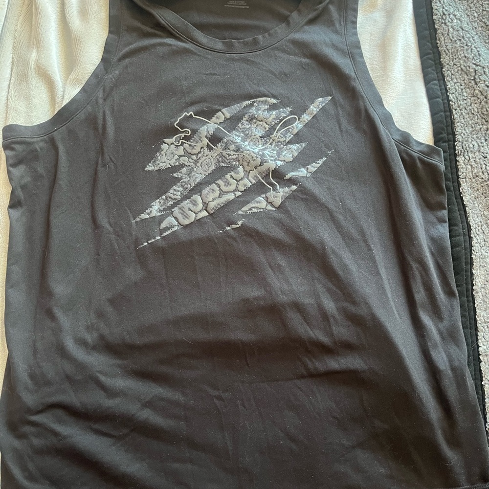 Puma Black Graphic Tank Top